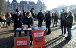 Rassemblement pour promouvoir la  primaire populaire le 15 janvier 2022 à Lille