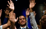 l'opposant vénézuélien Juan Guaido, le 11 février 2019 à Caracas