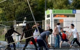 Incidents en marge de la finale de l'Euro-2016, près de la fan zone du Champ-de-Mars le 10 juillet 2016 à Paris 