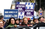 Une manifestation en soutien à l'aéroport Notre Dame des Landes le 13 décembre 2017
