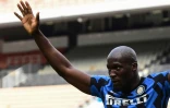 Romelu Lukaku sous le maillot de l'Inter contre l'Udinese, le 23 mai 2021 à Milan 