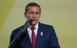 Le président péruvien Ollanta Humala lors d'un discours devant la COP 21, le 30 novembre 2015 au Bourget