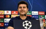 L'Argentin Mauricio Pochettino, alors entraîneur de Tottenham, en conférence de presse à la veille du match de groupes de la Ligue des champions contre l'Olympiacos, à Athènes, le 17 septembre 2019