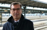 Le président de la SNCF, Jean-Pierre Farandou, à la Gare de l'Est à Paris, le 12 décembre 2023