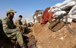 Des combattants du Front national de Libération au sud de la province d'Alep en Syrie, le 14 octobre 2018