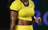 Serena Williams pendant la finale de l'Open d'Australie contre Angelique Kerber le 30 janvier 2016 à Melbourne