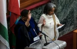 La nouvelle présidente de l'Ethiopie Sahle-Work Zewde prête serment devant le Parlement, le 25 octobre 2018 à Addis Abeba