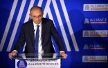 Eric Zemmour, candidat de Reconquête! à la présidentielle, lors d'une rencontre avec le syndicat de police Alliance, le 2 février 2022 à Paris