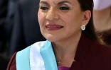 La présidente élue du Honduras Xiomara Castro lors de son investiture à Tegucigalpa, le 27 janvier 2022