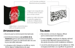 Les drapeaux afghan et taliban