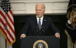 Le président américain Joe Biden parle de la situation au Moyen-Orient, dans une salle de la Maison Blanche, le 31 mai 2024