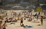 La plage de Bondi Beach à Sydney avant sa fermeture le 21 mars 2020