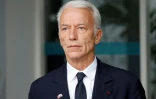 Le président du Medef Patrick Martin visite l'Université de Rabat au Maroc, le 29 octobre 2024