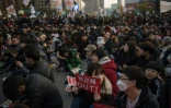 Des dizaines de milliers de Sud-coréens manifestent le 12 novembre 2016 à Seoul pour réclamer la démission de la présidente Park Geun-Hye