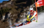 Le Norvégien Aleksander Aamodt Kilde lors des qualifications du slalom parallèle de Lech (Autriche), le 27 novembre 2020