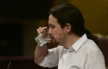 Pablo Iglesias, dirigeant de Podemos, au Parlement espagnol, le 2 mars 2016 à Madrid