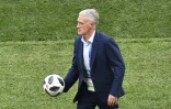 Le sélectionneur français Didier Deschamps lors du match face au Danemark le 26 juin 2018 au Mondial
