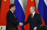 Le président russe Vladimir Poutine et son homologue chinois Xi Jinping, le 21 mars 2023 au Kremlin, à Moscou