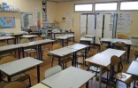 Une salle de classe de l'école Saint-Louis-Consolat le 2 février 2016 à Marseille 