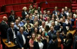 Les députés de La France Insoumise à l'Assemblée nationale à Paris, le 9 juillet 2024