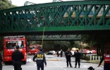 L'accident de train survenu sur un pont enjambant une avenue de Buenos aires, le 10 mai 2024