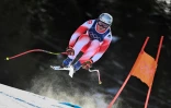 Le Suisse Marco Odermatt lors de la descente des JO de Milan Cortina à Bormio (Italie) le 7 février 2026