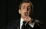 Nicolas Sarkozy lors d'un meeting le 11 octobre 2016 à Archamps