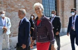 La présidente de la BCE Christine Lagarde à son arrivée à Venise pour le G20 Finances, le 9 juillet 2021