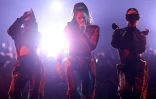 Rosalia sur scène aux MTV Europe Music Awards à Bilbao, le 4 novembre 2018