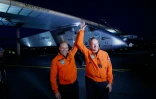 Bertrand Piccard et Andre Borschberg le 11 juin 2016 à New York