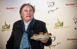 L'acteur français Gérard Depardieu à Moscou le 27 avril 2018