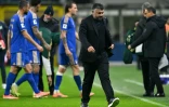Le sélectionneur italien Gennaro Gattuso et ses joueurs à l'issue du match perdu face à la Norvège, le 16 novembre 2025 à San Siro