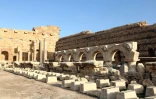 Un quartier de l'ancienne cité romaine de Leptis Magna, en Libye le 18 décembre 2016.