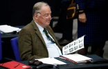 Alexander Gauland, chef du groupe AfD au Parlement allemand, au Bundestag le 24 octobre 2017