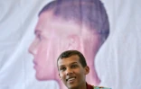 Le chanteur belge Paul Van Haver alias Stromae le 17 octobre 2015 à Kigali