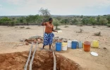 Puits presque à sec dans le nord-est du Zimbabwe, le 2 juillet 2024