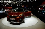 Le SUV Peugeot 3008 présenté au salon automobile de Paris, le 30 septembre 2016