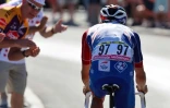 Le Français Thibaud Pinot lors de la 9e étape du Tour de France entre Aigle en Suisse et Châtel en France, le 10 juillet 2022