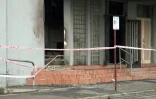 Les dégâts causés par une incendie à la synagogue Adass Israël, le 6 décembre 2024 à Melbourne, en Australie