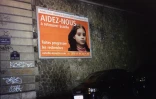 Une affiche avec la photo d'Estelle Mouzin, disparue en janvier 2003, à Paris le 15 mars 2003