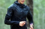 Habiba Ghribi à l'entraînement, le 26 mars 2016 à Radès (Tunisie)