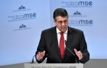 Le ministre allemand des Affaires étrangères Sigmar Gabriel s'exprime devant la Conférence de Munich sur la sécurité, le 17 février 2018