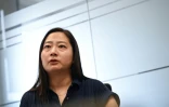 La Sud-Coréenne Baek Song-yi, qui fait campagne pour le droit des victimes de harcèlement au travail, le 17 juillet 2026 lors d'un entretien à l'AFP à Séoul