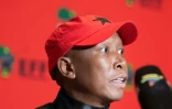 Julius Malema, leader de l'EFF, lors d'une conférence de presse au Cap le 13 juin 2024