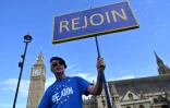 Manifestation en faveur du retour au Royaume-Uni au sein de l'Union européenne, le 23 septembre 2023 à Londres