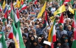 Manifestation de soutien aux Palestiniens, à Téhéran le 11 avril 2025
