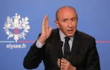 Le ministre de l'Intérieur français Gérard Collomb lors de la présentation du texte de loi asile et immigration, le 21 février 2018 à Paris