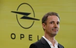 Le PDG d'Opel, Florian Huettl, s'exprime à l'occasion des 125 ans de la marque, le 8 juin 2024 à Ruesselsheim, dans l'ouest de l'Allemagne