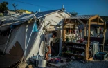 Dans le camp de réfugiés de Moria, sur l'île grecque de Lesbos, le 31 août 2019