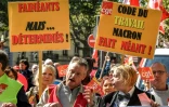Des manifestants défilent contre la réforme du droit du travail le 12 septembre 2017 à Lille